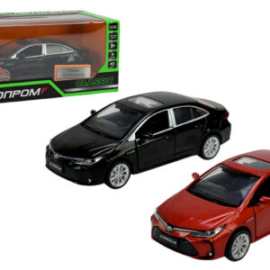 Машина металева 68432 1:33 Toyota Corolla Hybrid, на батарейки, світло, звук, відкриваються двері, коробка 18x8x9 см АВТОПРОМ