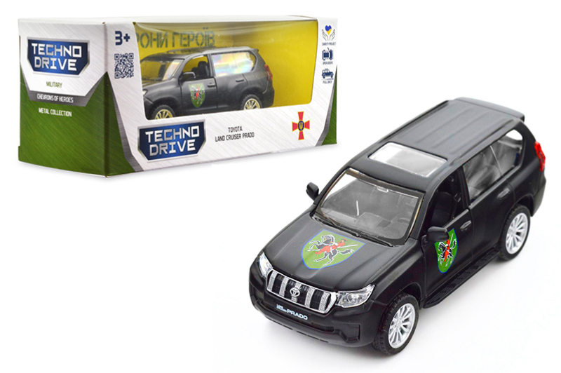 Машина 250359M "TOYOTA LAND CRUISER PRADO Шеврони Героїв 110 ОМБР" TECHNODRIVE