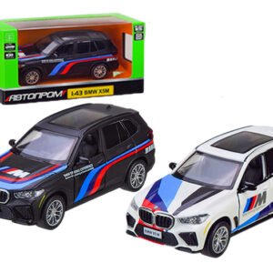 Машина металева "Автопром" 4375/4374 1:43 BMW X5M,1 колір, відкриваються двері, в коробці р. 14,5*6,5*7см