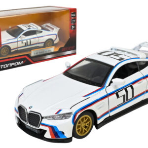 Машина металева "АВТОПРОМ" 4389 1:42 BMW 3.0CSL, батарейка, світло, звук, відкр.двері, короб. 14,5*6,5*7 см