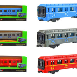 Вагон-метро 7875 металевий 1:43-50 в коробці 19,5x5,3x6,7 см Автопром