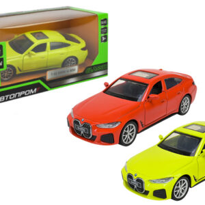 Машина металева "Автопром" 4378,  1:43 BMW I4 M50, 2 кольори, відкриваються двері, в коробці р. 14,5*6,5*7см