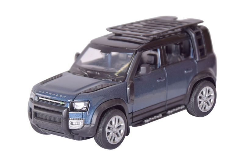 Машина металева "Автопром" 68416 1:32 2020 Land Rover Defender 110, на батарейках, світло, звук, відкриваються двері, в коробці 20 * 11 * 10 см - Зображення 2