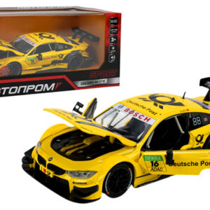 Машина металева "АВТОПРОМ" 68256B(Y) 1:24 BMW M4 DTM, батарейка, світло, звук, відкр.двері, кор. 24,5*12 см