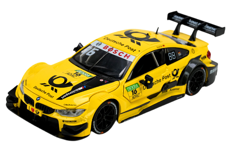 Машина металева "АВТОПРОМ" 68256B(Y) 1:24 BMW M4 DTM, батарейка, світло, звук, відкр.двері, кор. 24,5*12 см - Зображення 2