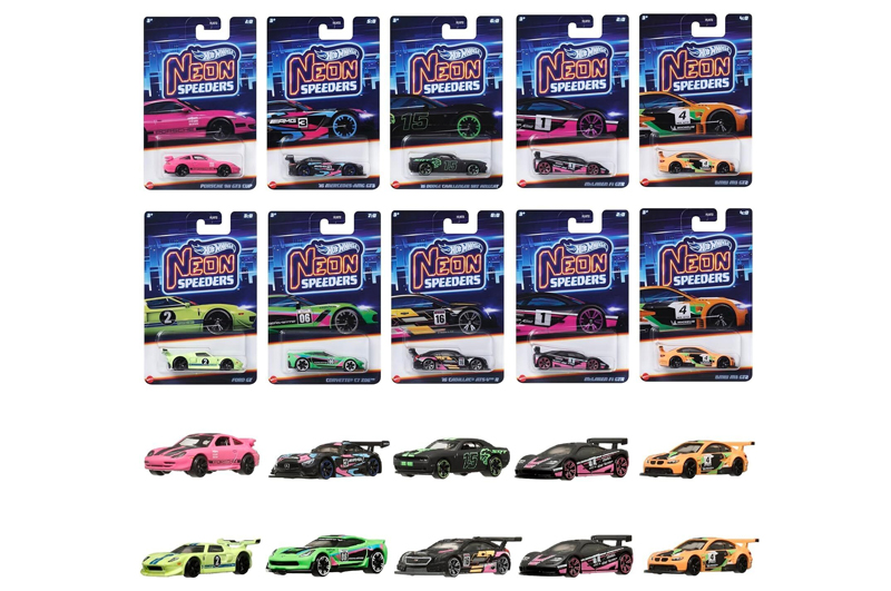 Тематична машинка HLH72 “Неонові перегонові” Hot Wheels