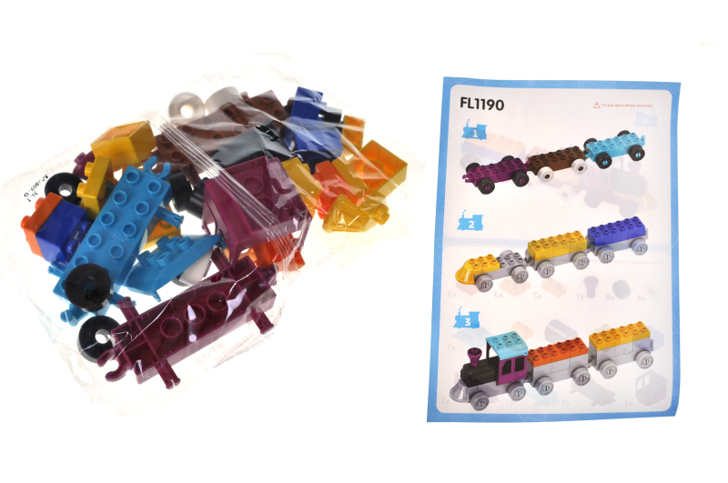 Конструктор FL1190 "Потяг" 34 дет. р.22x6x16 см YG Toys - Зображення 2