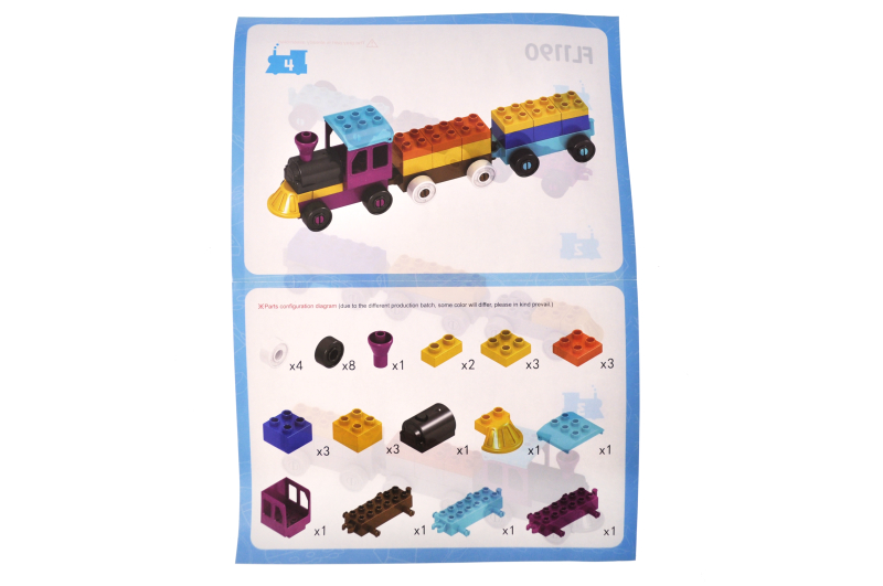Конструктор FL1190 "Потяг" 34 дет. р.22x6x16 см YG Toys - Зображення 3