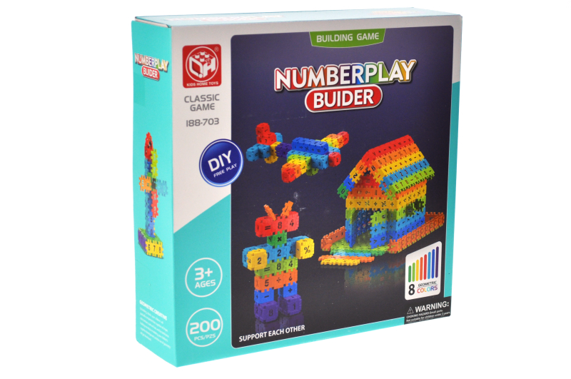 Конструктор 188-703 на 200 дет. в коробці р.25x6,5x25 см YG Toys