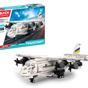 Конструктор PL-921-396, ТРАНСПОРТ Літак, 1154 деталі, інструкція та наліпки у комплекті, коробка 63,5x42,5x9 см IBLOCK