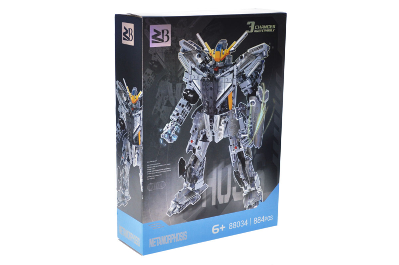 Конструктор 88034A "Трансформер" 884 дет. в коробці р.40,5x9,5x59,5 см YG Toys - Зображення 3