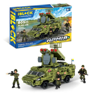 Конструктор IBLOCK, PL-921-475, Армія, ОСА-AKM, 805 дет., 3 фігури у коробці р. 48*9*32см