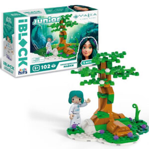 Конструктор IBLOCK JUNIOR  PL-921-519 МАВКА, 102 дет, 1 фігурка, наліпки, татуювання, у коробці р.24*6*16см