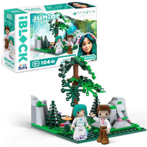 Конструктор PL-921-520 IBLOCK JUNIOR МАВКА 104 дет, 2 фігурки, наліпки, татуювання у коробці 24x6x16см Kids hits