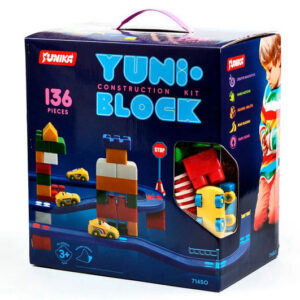 Конструктор "YUNI-BLOK" в коробці 136 деталей 1450 Юніка