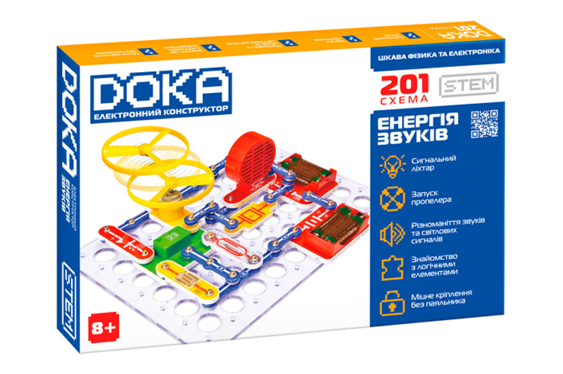 Конструктор електронний D70706 "201 СХЕМА" DOKA