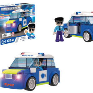 Конструктор IBLOCK JUNIOR KH41/002/3  135 деталей, Patrol Car коробка р. 24x16x6 см Kids hits