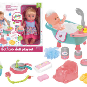 Пупс з ванною WZB3109-8 з аксесуарами, в коробці р.35x15x35 см YG Toys