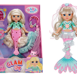 Лялька 871737 BABY BORN серії "Glam Up" – РУСАЛОНЬКА СПАРКЛ (28 см, з аксес.)