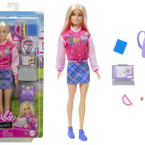 Лялька HRG84 "Шкільний стиль" з аксесуарами для навчання BARBIE FASHION AND BEAUTY