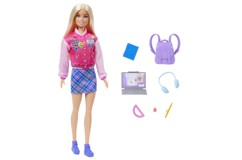 Лялька HRG84 "Шкільний стиль" з аксесуарами для навчання BARBIE FASHION AND BEAUTY - Зображення 2