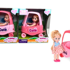 Лялька "Mini doll" на машинці в коробці 63025