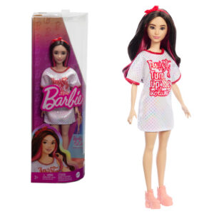 Лялька Barbie "Модниця" в блискучій сукні-футболці HRH12