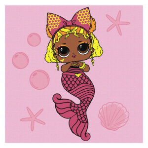 Набір для розпису по номерах 40x40 см KHO6265 "L.O.L. Mermaids Queen Bee" Ideyka