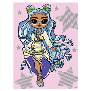 Набір для розпису по номерах 30x40 см KHO6273 "L.O.L. Fashion show Missy Frost" зі стразами Ideyka