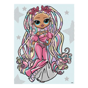 Набір для розпису по номерах 30x40 см KHO6274 "L.O.L. Fashion show Twist Queen" зі стразами Ideyka