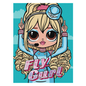 Набір для розпису по номерах 30x40 см KHO6275 "L.O.L. Fly Gurl" Ideyka
