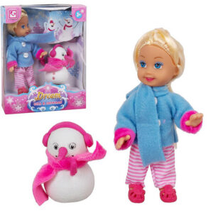 Лялька K899-83 "Mini doll" з сніговиком, в коробці  р.12,3x4,5x15 см YG TOYS