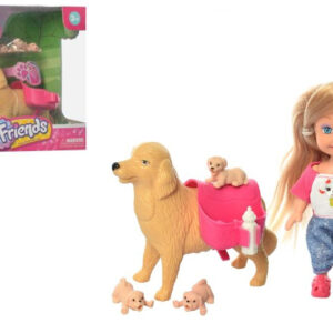 Лялька "Mini doll" з собакою в коробці K899-91 р.16*7,2*16,5см
