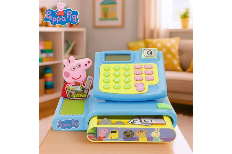 Касовий апарат 1684937 PEPPA на батарейках, музика Peppa Roleplay - Зображення 2