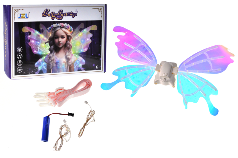 Крила 3620 зі світлом, акумулятор, в коробці р.31,5x6,5x21,5 см YG Toys