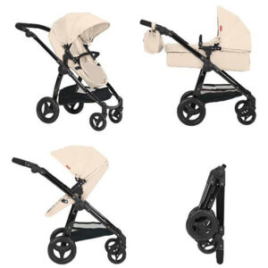 Коляска для ляльки 2в1 ULTRA 9696 CREAM з сумкою метал.кор.51x14.5x44.5см CARRELLO
