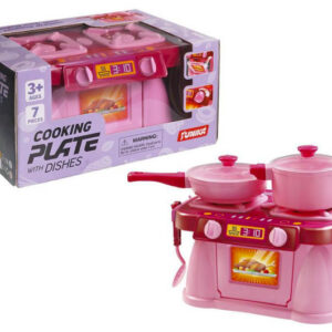 Набір посуду "Cooking Plate with dishes" 7предметів рожевий 1696 Юніка