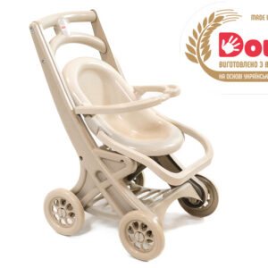 Візочок для ляльок 0122/02eco сидячий Eco Beige DOLONI