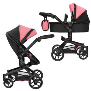Візочок для ляльки 9695 "Fortuna" PEACH PINK з сумкою, в коробці р.54,5х14,5х38,5 см CARRELLO