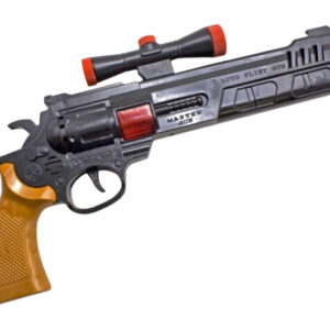 Пістолет механічний з оптичним прицілом, видає звук та іскри 725 GoldenGun