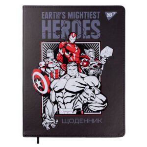Щоденник шкільний YES PU інтегральний "Marvel. Avengers" УФ-виб. лак