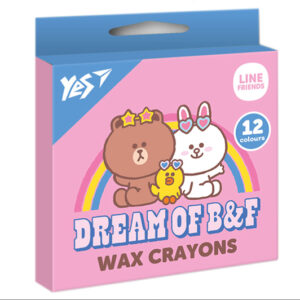 Набір воскових олівців YES 12 шт. "Line Friends" 590141