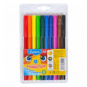 Фломастери Marco 1690-10, 10 кольорів Super Washable