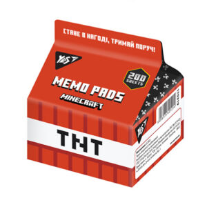 Папір для записів YES Tetra Pak "Minecraft" 200 арк. 7*7,5 см 170319