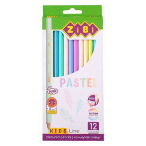 Олівці ZIBI кольорові PASTEL ZB-2470 12 кольорів