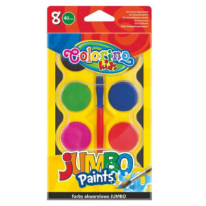 Фарби акварельні JUMBO 8 кол.+пензликCOLORINO