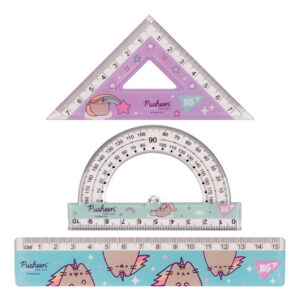 Набір лінійок 370675 "Pusheen" 3 предмети, лінійка 15 см Yes