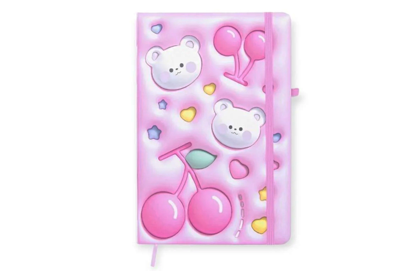 Блокнот на гумці Kiddy sweet А5 761254ML 13.6×20.8 см, 80л.,тверда обкладинка - Зображення 3