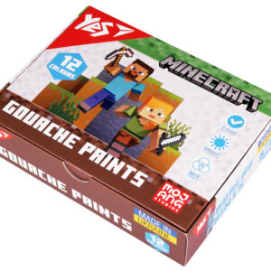 Фарби гуашеві Yes Minecraft 12 кол. 20 мл 230407