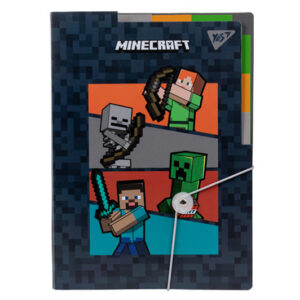 Папка YES А4 з 3 роздільниками на гумці "Minecraft" 492112